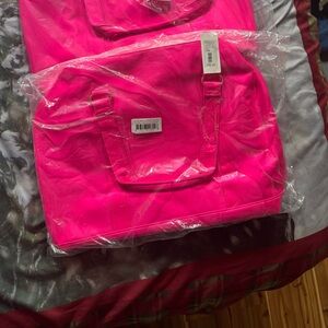 Vibrant Pink Travel Bag 18” long x 10” tall